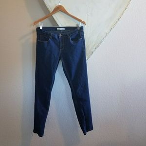 Dark wash skinny jeans